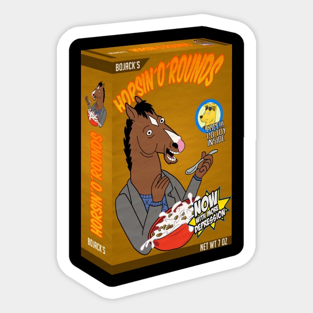 Horsing´O´Rounds Sticker by JamesCMarshall